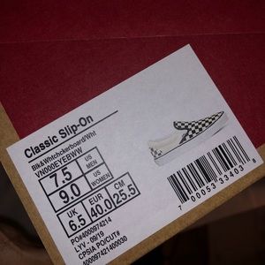 Classic Slip on Checkerboard Shoes